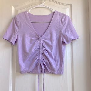 Shien Purple Cropped Tee - Women’s M